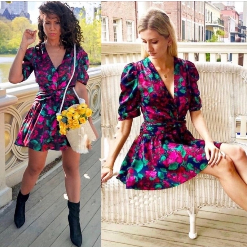 MISA Los Angeles Enchanted Floral Narcissa Feminine Ruffle Mini Extra Small - Picture 4 of 11